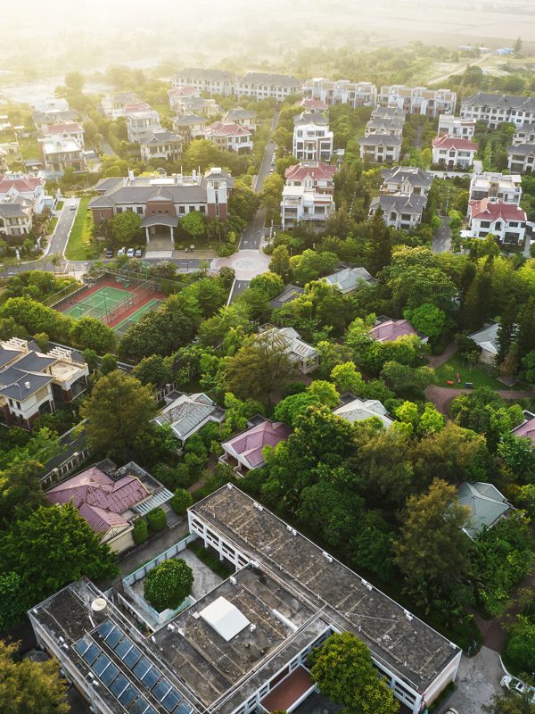 aerial-photography-villa-complex-luxury-resort